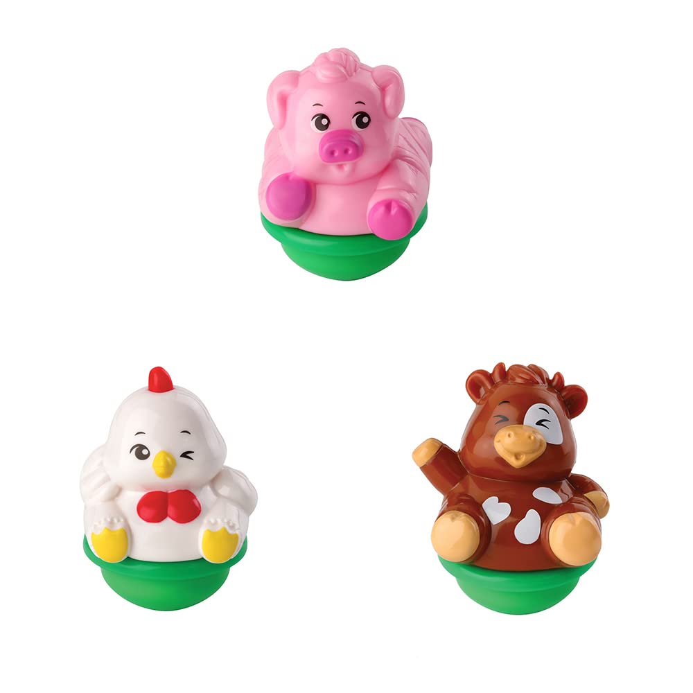 Vtech 80-439204 ZoomiZooz - Set of 3 Farm Animals, Baby Animals, Multi-Coloured