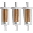 3X 695666 Fuel Filter Compatible with Briggs and Stratton 845125 691035 493629 Compatible with John Deer D100 D105 D110 D120