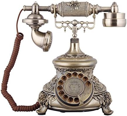 European creative garden antique vintage rotary dial telephone landline home phone