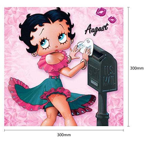 5D Diamond Painting Mosaic Making 5D DIY Full Drill Diamond Painting Cute Cartoon Girl Cross Stitch Embroider