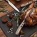 La Cote 6 Piece Steak Knives Set Japanese Stainless Steel Pakka Wood Handle In Bamboo Storage Box (6 PC Steak Knife Set - Multi)