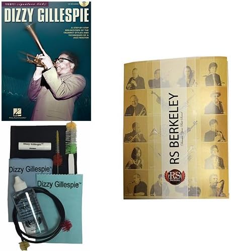 Dizzy Gillespie, Signature Licks Book w/Bonus Dizzy Gillespie Paramount Series Silver Cornet Care &amp; Cleaning Kit w/RS Berkeley Band Folder