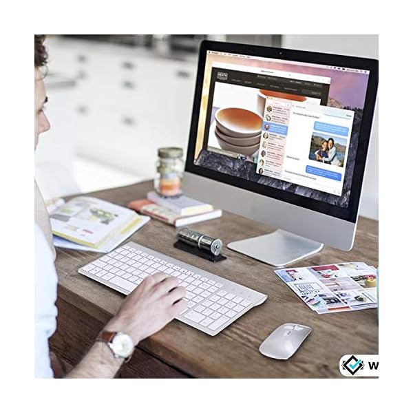 Wireless-Keyboard-and-Mouse-SetsUK-Layout-24Ghz-USB-Receiver-Full-Size-Keyboard-Combo-Compact-Compatible-with-iMac-Mac-PC-Laptop-Tablet-Computer-Windows-Silver-White FENIFOX Wireless Keyboard and Mouse Sets,UK Layout 2.4Ghz USB Receiver Full Size Keyboard Combo Compact Compatible with…