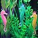 baomaba Sea Horse Ornament 2PC Aquarium Fish Tank Landscaping Decor Glowing Effect Animal (Pink)thumb 2