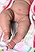 Girl vinyl anatomically correct with detailed baby wrinkles real cute girl doll Washable Berenguer Realistic 18