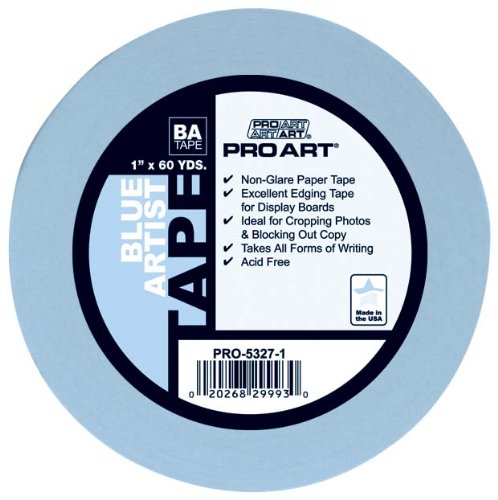Pro Art 3/4-Inch by 60-Yards Artist Tape, Blue