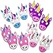 Kicko Foam Unicorn Mask - a Dozen of 9 Inch Multicolored Unicorn Foam Masks - Assorted Face Mask with Elastic Strap - Costumes and Accessories, Toys and Games, Party Favor for Kids