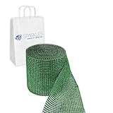 Sparkles Make It Special 24 Row Diamond Rhinestone Mesh Ribbon Trim Wrap - 4.5