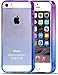 iPhone 5S Case, Vofolen Colorful Gradient Edge iPhone 5S Cover Clear Slim Shell Shock Absorbing Transparent Flexible Soft Bumper Case Armor Protective Shell for iPhone 5 5S (Purple Blue)