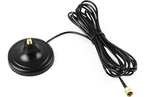 SMA Magnetic Mount Antenna Base, SMA Connector, 3m coaxial Cable, Compatible with Multiple GNSS Positioning modules @XYGStudy