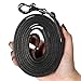 Logical Leather Dog Leash - 6 Foot Heavy Duty Full Grain Leather Lead; Best for Training - Black