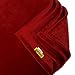 DOZZZ Oversize Flannel Throw Blanket with Cozy Plush Soft Cover for Sofa Chair and Bed Furniture Gift Red
