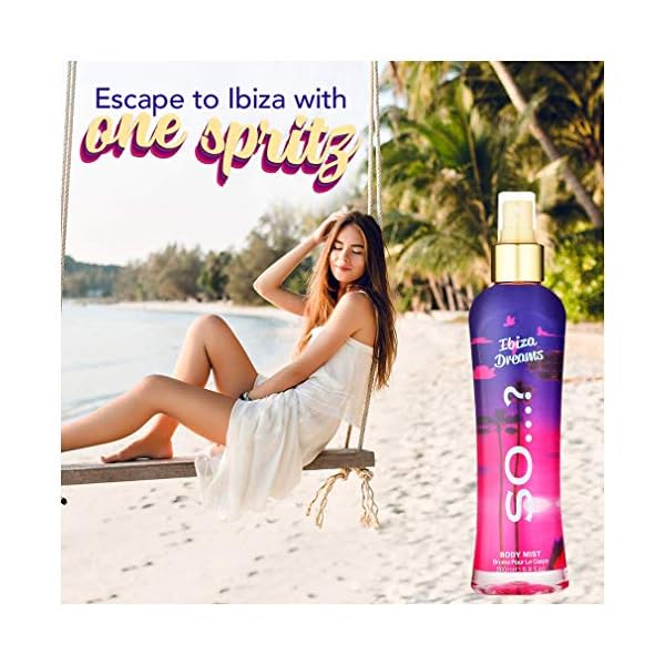 So-Summer-Escapes-Womens-Ibiza-Dreams-Body-Mist-Fragrance-Spray-200ml So…? Summer Escapes Womens Ibiza Dreams Body Mist Fragrance Spray 200ml