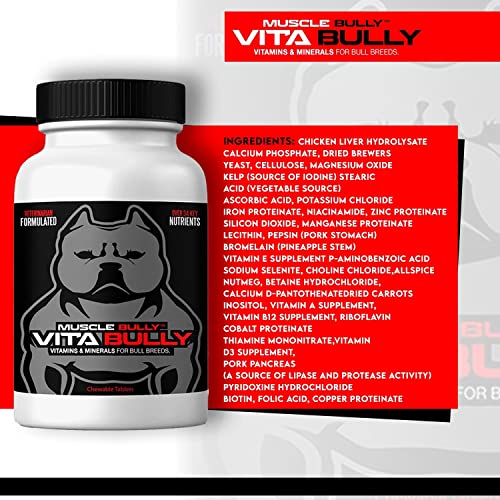 Vita Bully Vitamins for Bully Breeds Pit Bulls, American Bullies, Exotic Bullies, Bulldogs