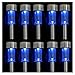 NEWOTE 10pcs Blue LED Outdoor Steel Garden Solar Powered Landscape Light Lamp
