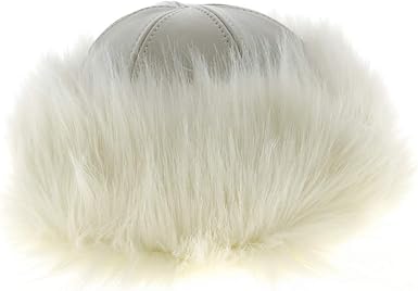 toque fourrure blanche