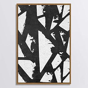 signwin Framed Canvas Wall Art Black and White...
