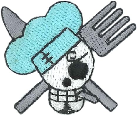 Amazon Co Jp 稲垣服飾 One Piece シール アイロン接着両用ワッペン 3枚セット 海賊旗サンジ Pes039 ホーム キッチン