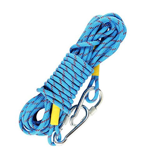 vorcool Outdoor Klettern Seil 2 meter Klettern Seil mit 10 cm Stahl Haken (zufällige Farbe)