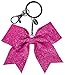Mini Glitter Bow Keychain Glitt Fuchsia