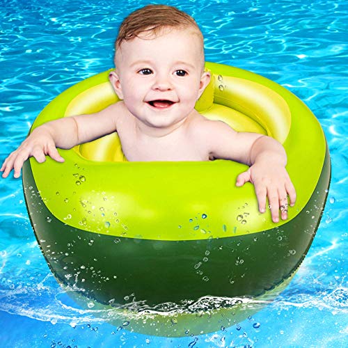 TURNMEON Avocado Baby Swimming Pool Float,Safety Seat Swim Ring for Infant Toddlers Inflatable