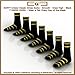 ZOM Long Daily Best Dress Socks for Men, Women, 7 Pr Pk, Cotton, No-Lose, Black M-01