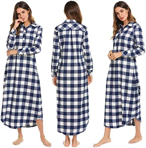 Jingjing1 Women Long Sleeve Hoodie Sleepwear Zip-Front A-line Bathrobe Long Robe
