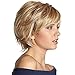 BLONDE UNICORN Blonde Pixie Cut Wig for Women, Short Wigs with Bangs, Fiber & Remy Human Hair Blend,Natural Daily Use Hair Wig