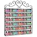 MyGift Metal Nail Polish Mountable 6 Tier Organizer Display Rack, Black