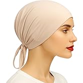 The Grip Cap Non-Slip Hijab Undercap for Women – Breathable Under Hijab Cap – Athletic & Daily Wear–Black, Lilac, Tan & White
