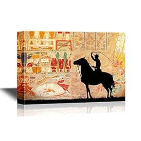 Cowboy Canvas Wall Art - Rodeo Cowboy - Gallery Wrap Modern Home Art | Ready to Hang - 12x18 inches