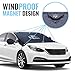 Car Windshield Cover - Frost, Ice, Snow, Water, Scratch, and Heat Resistant. Fits Most Cars, Trucks, SUV’s. All-Weather Protection for Your Windshield with Magnetic Cling. Mirror Covers Included