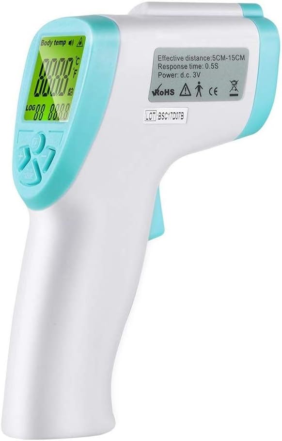 Infrared Forehead Thermometer Thermometer Non-Contact Laser Thermometer Accurate Digital Temperature Gun Portable Body Basal immediate Result Thermometer Gun with LED