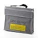Bestmaple Fireproof Explosionproof Lipo Safe Bag for Charging and Lipo Battery Storage (240x180x65mm)