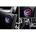 3pcs,for 10th Gen Civic A-Pillar Loudspeaker Decorations Circle Rings,Anodized Aluminum Car Door Audio Speaker Trims,Start/Stop Push Button Cover Ring,for Honda Civic 2016 2017 2018 2019 (Blue)