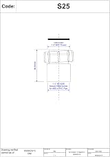 McAlpine 1 1/4" BSP Coupling Solvent Weld Pipe Fitting ABS PVC BS EN 1329-1 S25 view 2