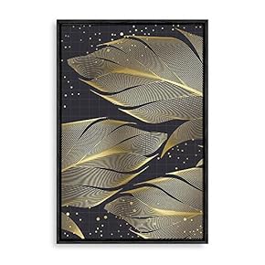 Framed Golden Forest Home Artwork for Living Room Bedroom