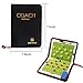 Amhii Football Soccer Magnetic Tactic Coach ClipBoard with Dry Erase Zipper and Marker Pen - Coaching Strategy Board Kit Equipment Foldable and Portable Coach Tool