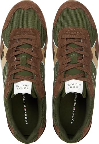 Runner Icon Mix Fm0fm05679 - Tenis Bajos para Hombre, Abeto ártico Verde, 44 EU