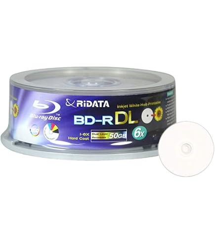 thumbnail image 2 of Smartbuy 20-Disc 50GB Blu-ray BD-R DL Blank Media - 6X Speed Recordable Discs With Spindle Case 2 of 14