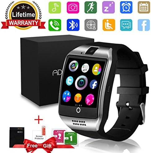 Bluetooth Smart Watch with Camera TouchScreen, Waterproof Unlocked Phone Smartwatch with SIM Card Slot, Sports Smart Wrist Band Watch Compatible with Android iphone IOS Samsung for Kids Men Women