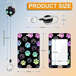 Plifal Badge Holder with Retractable Reel, Paw