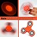 Syslux Tri-Spinner Fidget Spinner Toy Hand Spinner Glow In The Dark Fluorescence , Perfect For ADD, ADHD, Anxiety, and Autism Adult Children (Light Red)