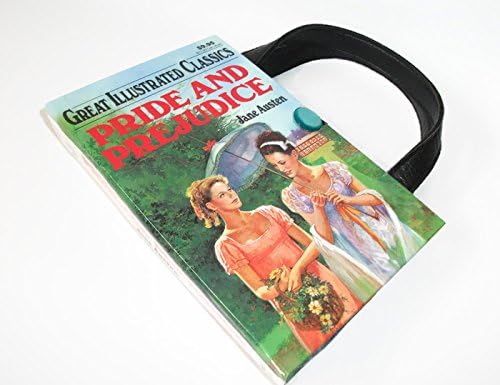 Jane Austen Pride and Prejudice Book Purse Handmade Handbag