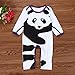 Efaster Newborn Infant Baby Boy Girl Panda Print Romper Jumpsuit Outfits Clothes