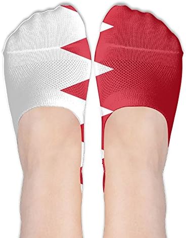 WEN7Q Flag Of Bahrain Womens Cotton Socks Boat Socks Ankle Socks Sports Fashion Socks