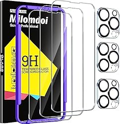 Milomdoi 3 Pack Screen Protector for Apple iPhone