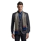 Hip Mall Fashion 100% Silk Long Charmeuse Satin Men Silk Scarf Cravat