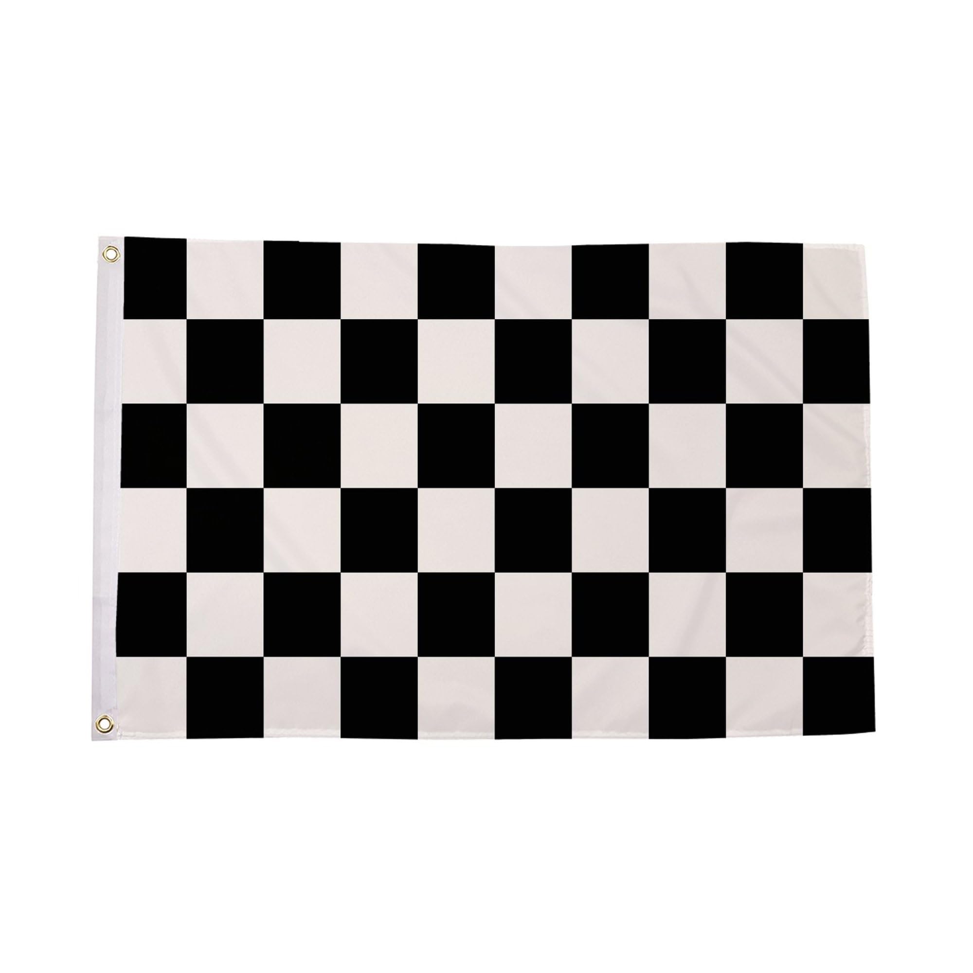 Flagtex Checkered Flag Black White 5ft x 3ft (150cm x 90cm) - Classic Racing Flags for Motorsport Events, Traditional Team Flags, Finish Line Racing Decorations — image 1