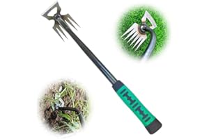 Kruggo Upgraded Weed Puller Tool, 2024 New Weeding Artifact Uprooting Weeding Tool, Durable Manganese Steel Hand Weeder Pulling Tool, Manual Multifunctional Weeders Remover for Yard and Garden